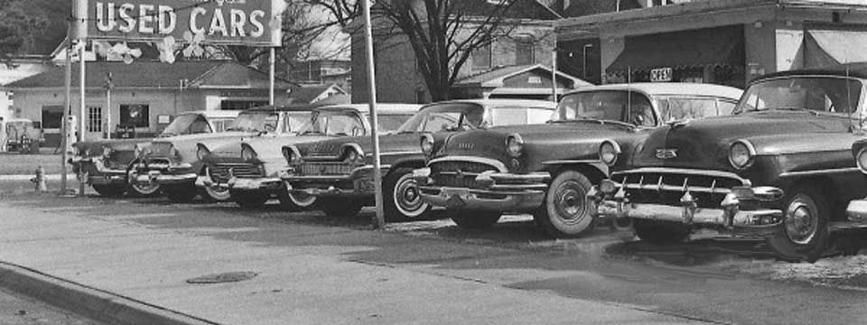 50s Used car lot